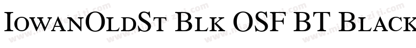 IowanOldSt Blk OSF BT Black字体转换